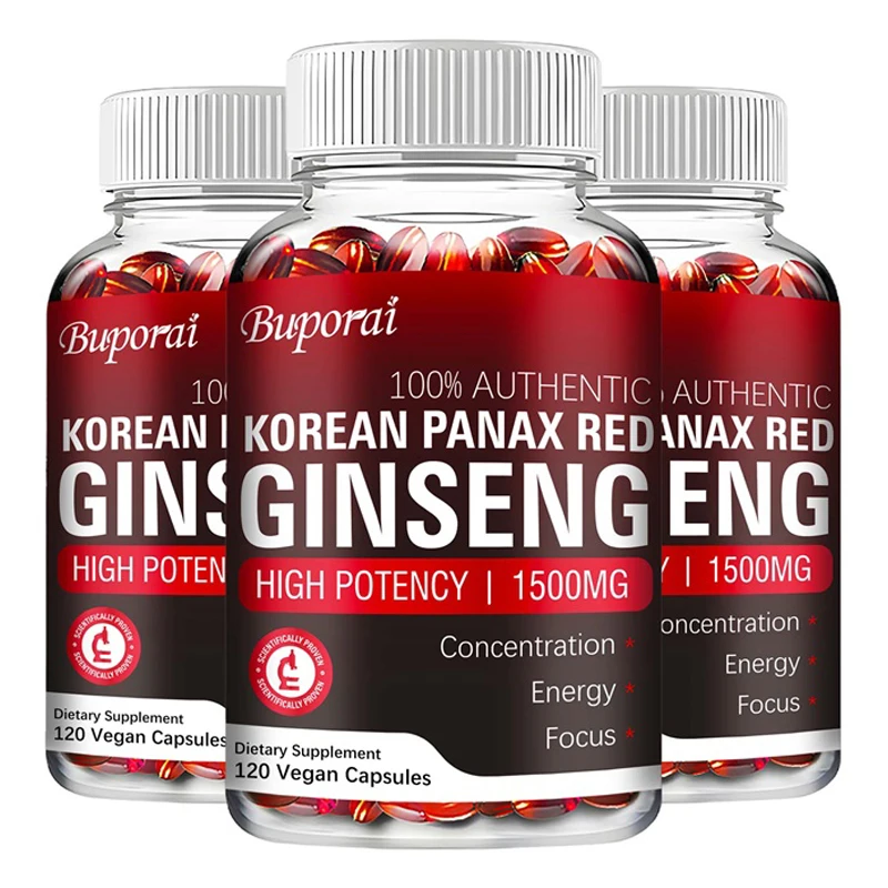 Ginkgo Biloba Extract - Koreaanse rode Panax-ginsengcapsules - verhoogt de