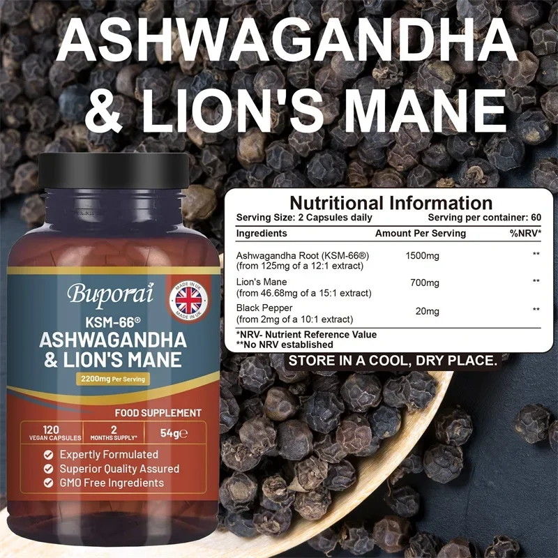 Ashwagandha en Lion's Mane - S - Ginkgo Biloba Extract recensie en prijs
