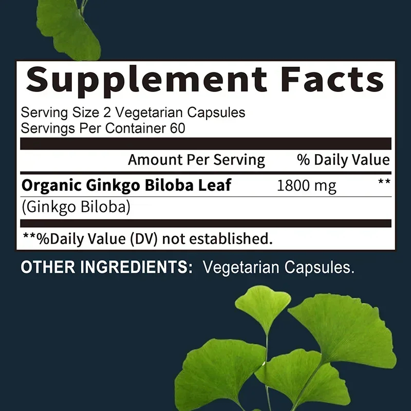 Ginkgo Biloba-supplement - Geh - Ginkgo Biloba Extract recensie en prijs