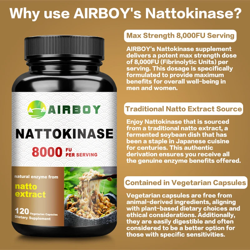 Nattokinase - Behoudt de bloed - Ginkgo Biloba Extract recensie en prijs