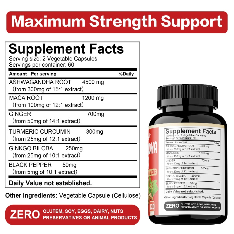 Ashwagandha- en Maca-supplemen - Ginkgo Biloba Extract recensie en prijs