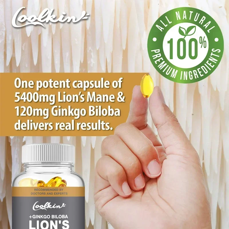 Coolkin Lion's Mane Mushroom-e - Ginkgo Biloba Extract recensie en prijs